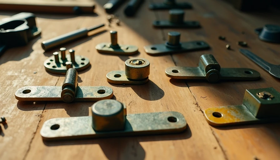 Illustration for door lock parts