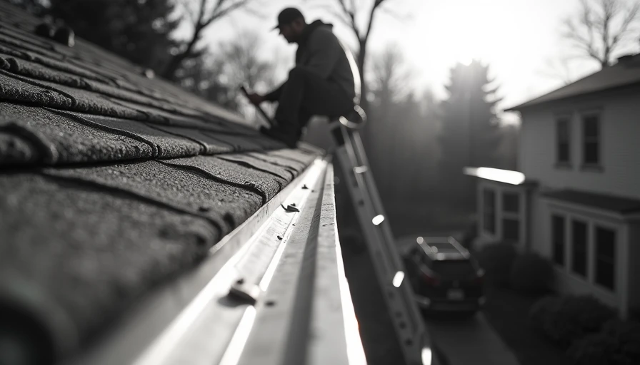 Visual context for metal roof drip edge flashing