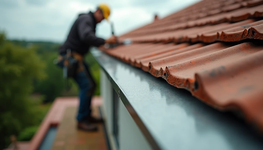 Illustration for edge flashing roof