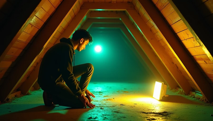 Visual context for heat detector in attic