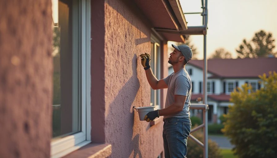 Visual context for eifs exterior finish system